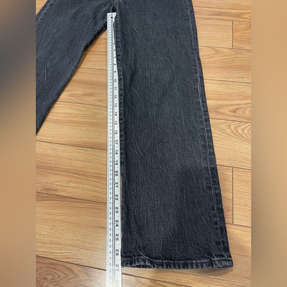 Levi's Ribcage High-Rise Straight Soda spring black Jeans sz 27 and 27 long - Picture 11 of 12